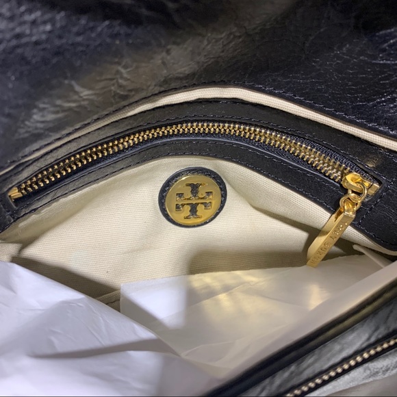 AUTHENTIC TORY BURCH SIGNATURE LOGO SHOULDER BAG - Picture 5 of 6
